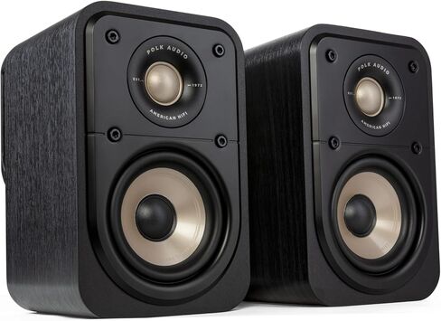Polk Signature Elite ES10 Surround Loudspeaker - Hi-Res Audio Certified, Dolby Atmos & DTS:X Compatible, 1" Tweeter & 4" Woofer, Power Port Technology for Effortless Bass (Pair,Black) (Renewed) in Saudi Arabia
