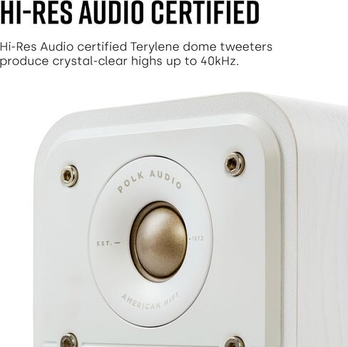 Polk Signature Elite ES10 Surround Loudspeaker - Hi-Res Audio Certified, Dolby Atmos & DTS:X Compatible, 1" Tweeter & 4" Woofer, Power Port Technology for Effortless Bass (Pair,Black) (Renewed) in Saudi Arabia