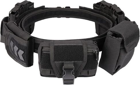 Tactical Battle Belt with Quick Release & Accessory Pouches - 7 in 1 Duty Belt for Men (Camouflage) in Saudi Arabia