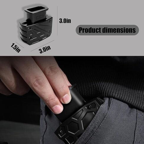 محمل سرعة المجلات لـ Glock 9mm & .40 S&W - متوافق مع Glock 17، 19، 22، 23، 26، 34، 35 والمزيد - أداة تحميل السرعة المريحة والمحمولة (التصميم الكلاسيكي) in Kuwait