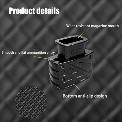 محمل سرعة المجلات لـ Glock 9mm & .40 S&W - متوافق مع Glock 17، 19، 22، 23، 26، 34، 35 والمزيد - أداة تحميل السرعة المريحة والمحمولة (التصميم الكلاسيكي) in Kuwait