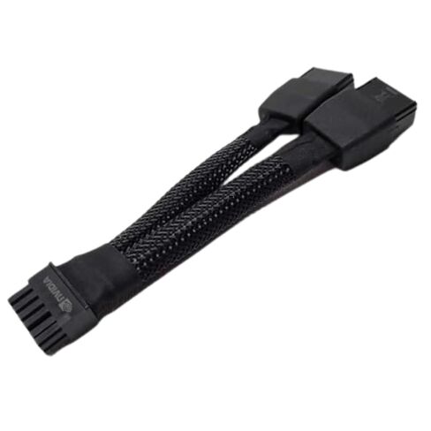 Original OEM GeForce Power Adapter Cable RTX 4000 GPU - 12VHPWR 12+4pin to 8Pin, Black in Saudi Arabia