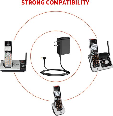 شاحن MEROM DC 6V لـ AT&T Vtech S0051V0600040 S005IU0600060 S005IU0600040 U060040D S003GU0600010 SIL LS6115 CL80101 ML17959 CL83207 CL82307 هاتف لاسلكي DC6V Power محول (ليس تيار متردد 6 فولت) in Kuwait