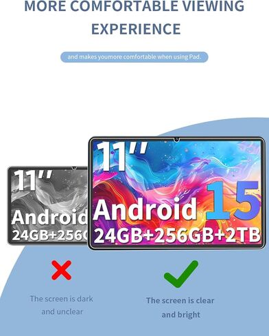 [عبوة من قطعتين] لجهاز Relndoo P80 2025 Tablet 11 بوصة من الزجاج المقوى، واقي شاشة لجهاز Relndoo P80 5G 11 بوصة مضاد للخدش والحساس وصلابة 9H in Kuwait