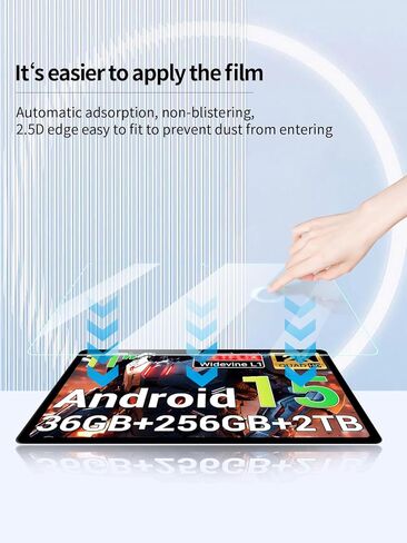 واقي شاشة لجهاز WITFOCUS M148 Android 15 11 بوصة، مضاد للخدش 9H حساس للمس، حواف مستديرة 2.5D خالية من الفقاعات، سهل التركيب، عبوتان. in Kuwait