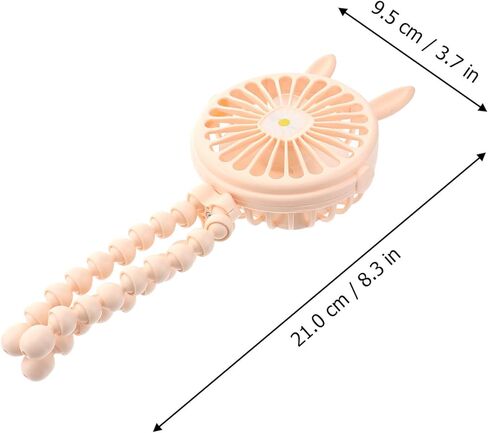 Gatuida Octopus USB Mini Fan Small Creative Personal Desk Fan for Home Office School Use Yellow USB Charging in Saudi Arabia
