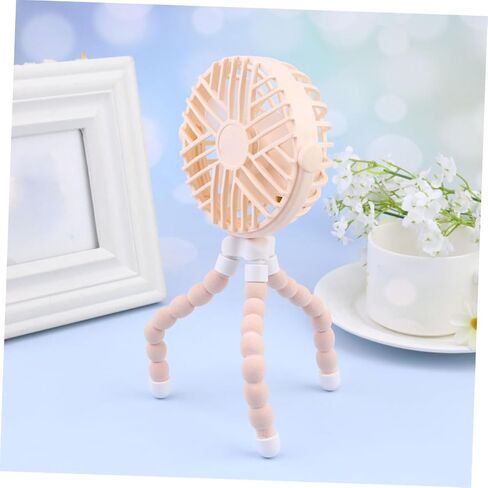 Gatuida Octopus USB Mini Fan Small Creative Personal Desk Fan for Home Office School Use Yellow USB Charging in Saudi Arabia