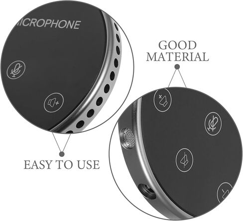 ميكروفون Vaguelly USB متعدد الاتجاهات للكمبيوتر والكمبيوتر المحمول، ميكروفون للمكالمات الجماعية بزاوية 360 درجة مع تصميم سطح المكتب، بث مباشر وملحقات الاجتماعات عبر الإنترنت، أسود in Kuwait