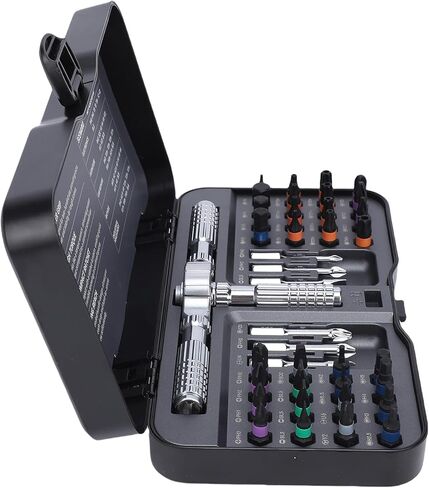 Magnetic Set Portable Repair Tool Kit with Colorcoded Bits for Computer Assembly Compact Storage Box/Cover in Saudi Arabia