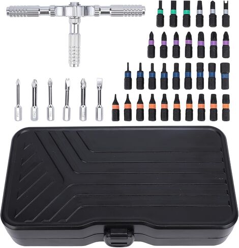 Magnetic Set Portable Repair Tool Kit with Colorcoded Bits for Computer Assembly Compact Storage Box/Cover in Saudi Arabia