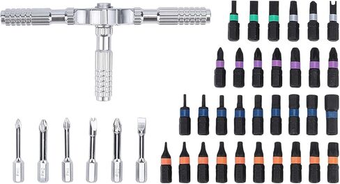 Magnetic Set Portable Repair Tool Kit with Colorcoded Bits for Computer Assembly Compact Storage Box/Cover in Saudi Arabia