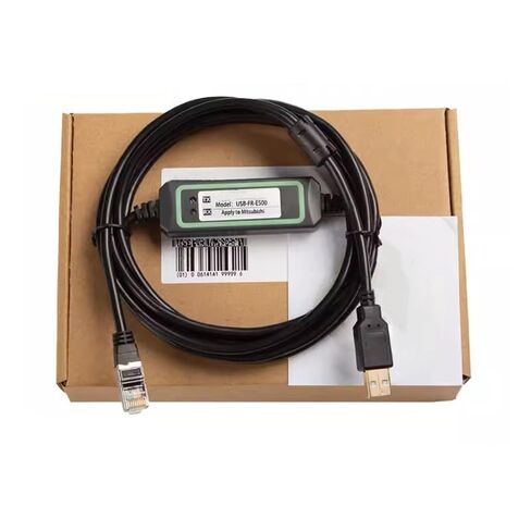USB-FR-E500 قابل للتطبيق FR-E540/F500 كابل تصحيح الأخطاء العاكس كابل بيانات كابل برمجة كابل تنزيل الاتصالات مطلي بالذهب قابس FT232RL رقاقة ثابتة موديل 3 أمتار in Kuwait
