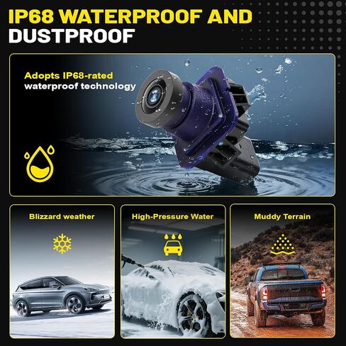 كاميرا احتياطية للرؤية الخلفية لسيارة Ford F150 2010-2014، Mustang 2015-2020، Lincoln MKC 2015-2019 - تحل محل EL3T-19G490-AA EL3Z-19G490-D BL3Z-19G490-B in Saudi Arabia