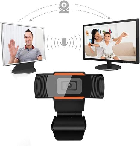 720P high-Definition USB Network Camera with Microphone, Laptop, Desktop Video Recording Device, rotatable in Saudi Arabia