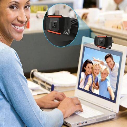 720P high-Definition USB Network Camera with Microphone, Laptop, Desktop Video Recording Device, rotatable in Saudi Arabia