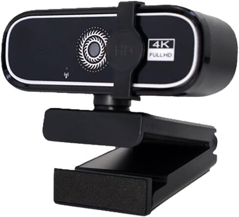 كاميرا ويب FHD 4K مع تركيز تلقائي، وكاميرا سطح مكتب USB، وكاميرا ويب سوداء، وميكروفون مدمج لعقد مؤتمرات الفيديو، والاجتماعات عبر الإنترنت، ومشبك عالمي جاهز للحامل ثلاثي القوائم يناسب أجهزة الكمبيوتر المحمولة وشاشات LCD. in Kuwait