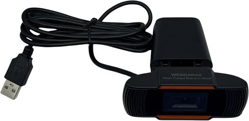 Webcam Webdaraz 1080P HD Autofocus with Stereo Microphone, USB Plug & Play Web Camera for PC/Laptop, Online Classes, Video Calls, Skype, Zoom – W01 in Saudi Arabia
