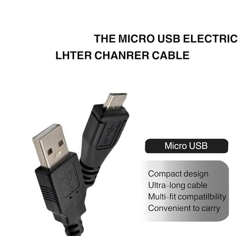 كابل شحن Micro-USB بديل متوافق مع وحدة تحكم Xbox One PS4، وحدة تحكم Sony PlayStation 4 Dualshock، وحدة تحكم الألعاب PS 4 Pro Slim (6 أقدام) in Kuwait