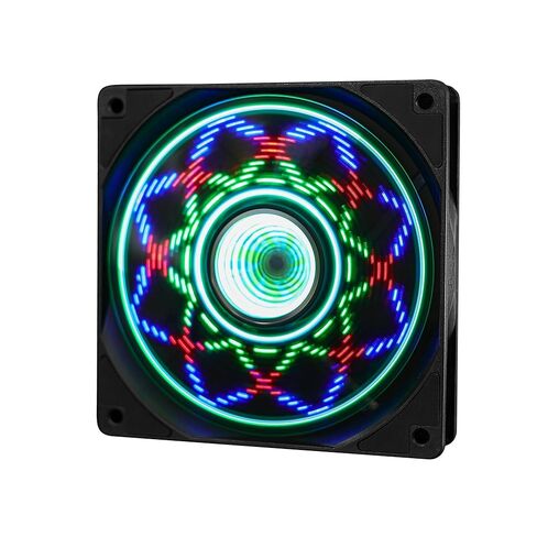 120 مم RGB Case PC مراوح تبريد مروحة مع بحد أقصى 1600 دورة في الدقيقة شفرة مروحة تبريد منخفضة الضوضاء LED إضاءة مضيئة ديناميكية متعددة الرسم البياني دورة 3 حزمة in Saudi Arabia