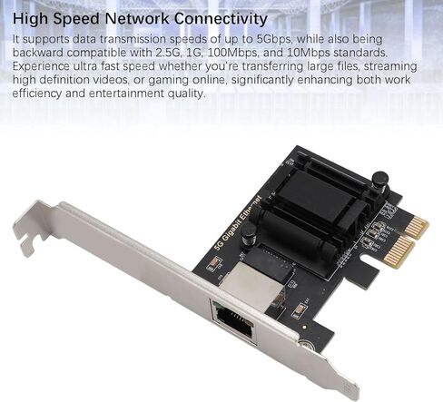 بطاقة شبكة PCIe 5 جيجا بايت، محول بطاقة PCIe إلى CNetwork، محول شبكة PCI Express، جيجابت إيثرنت لـ 10 11، لنظام Linux in Kuwait