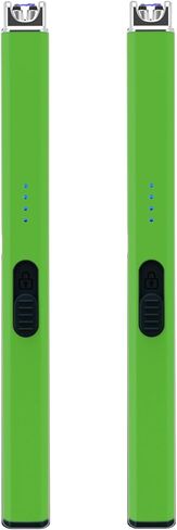 ولاعة شموع قابلة لإعادة الشحن عبر USB من FIGHTSENSE، ولاعة كهربائية طويلة عديمة اللهب مقاومة للرياح مع مفتاح أمان، شاشة عرض بطارية LED، تستخدم لمدفأة الشواء والتخييم وموقد المطبخ (أسود ووردي) in Kuwait