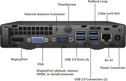 HP Prodesk 600 G2 Mini Desktop Computer PC, Core i5-6500 3.2GHz-3.6GHz, 8GB DDR4 RAM, 256GB SSD, Keyboard & Mouse, USB WiFi+BT, Windows 11 Pro (Renewed) in Kuwait