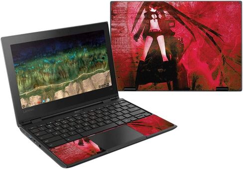 غلاف MightySkins متوافق مع Lenovo 500E Chromebook 11.6" (2018) - الرسوم المتحركة | غطاء ملتف من الفينيل واقٍ ومتين وفريد ​​من نوعه | سهل التطبيق والإزالة وتغيير الأنماط | صنع في الولايات المتحدة الأمريكية in Kuwait
