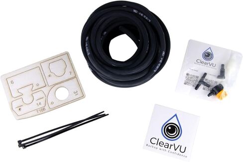 ClearVU T-106 منظف الكاميرا الاحتياطية يناسب 2020-2026 Silverado 1500 2500 HD Multi-Pro Tailgate | يتضمن مجموعات DIY | لا حاجة إلى أسلاك | يشطف الثلج والملح والأوساخ والحطام in Kuwait