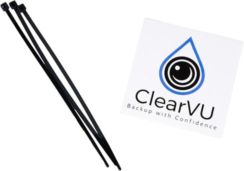 ClearVU T-106 منظف الكاميرا الاحتياطية يناسب 2020-2026 Silverado 1500 2500 HD Multi-Pro Tailgate | يتضمن مجموعات DIY | لا حاجة إلى أسلاك | يشطف الثلج والملح والأوساخ والحطام in Kuwait