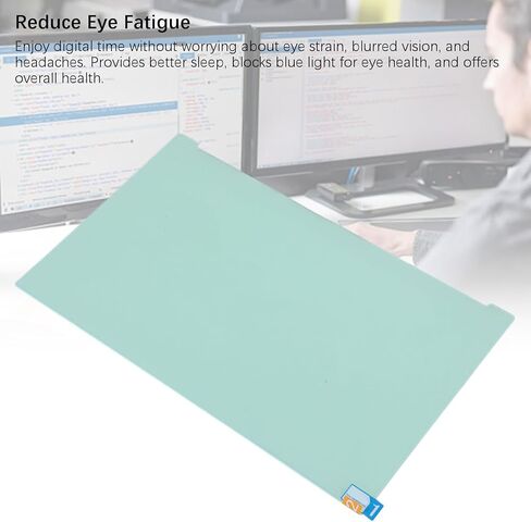 plplaaoo 24 Inch Computer Blue Light Blocking Screen Protector Anti Eye Care Filter Panel Hanging Acrylic for Office Home Programmers 24in Blue Light Screen Protector in Saudi Arabia