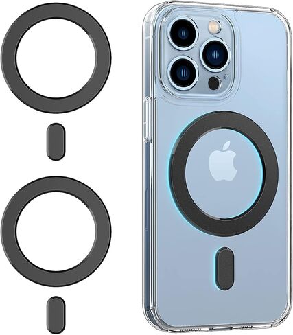 ملصق حلقة مغناطيسية من OUTXE، عبوتان من محول مغناطيسي عالمي متوافق مع ملحقات Magsafe، وحافظة iPhone/Android/Galaxy/Pixel وحافظة الهاتف الخلوي in Kuwait