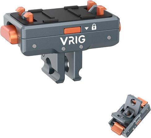 حامل محول مغناطيسي سريع الإصدار من VRIG متوافق مع Insta360 X5/X4 Air، مع فتحة لولبية 1/4/وصلة محول/قفل أمان، حامل قفل أمان من سبائك الألومنيوم لجهاز Insta 360 Ace Pro 2/Ace Pro/Ace in Kuwait