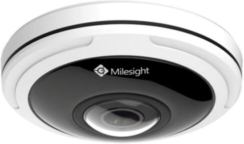 Milesight MS-C9674-PA 12MP AI 360° Panoramic Fisheye Mini Network Camera, 1/1.7" Progressive Scan CMOS, 1.98mm@F2.8 Lens, Resolution 4000x3000, Up to 15m IR Distance, Support PoE, DC12V in Saudi Arabia