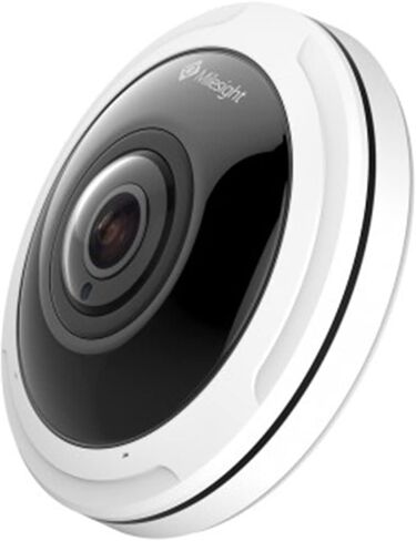 Milesight MS-C9674-PA 12MP AI 360° Panoramic Fisheye Mini Network Camera, 1/1.7" Progressive Scan CMOS, 1.98mm@F2.8 Lens, Resolution 4000x3000, Up to 15m IR Distance, Support PoE, DC12V in Saudi Arabia