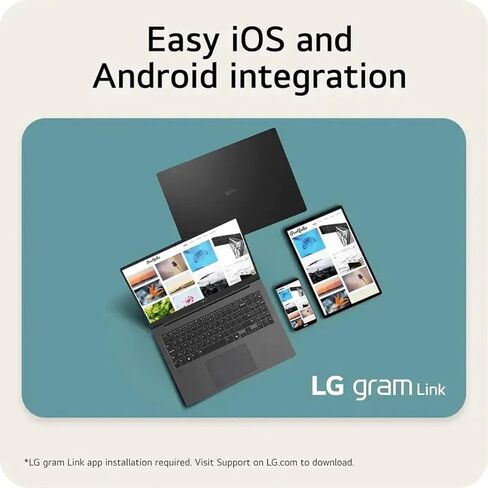 LG gram 17 Business Laptop, 17.0″ Touchscreen IPS WQXGA Display (Intel Ultra 9-288V, 32GB LPDDR5X, 2TB PCIe SSD, Intel Arc 140V, AI Copilot, Backlit KB, Windows 11 Home) w/MS 365 & DKZ USB Hub in Kuwait