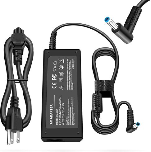 65W 45W Blue Tip Laptop Charger Compatible with HP Pavilion x360 11 14 15 17, Envy X360 13 15, ProBook 640 650 450 G2 G3 G4, Elitebook 840 845 850 G5 G7 G8 G9, Chromebook Stream Computer Power Adapter in Saudi Arabia