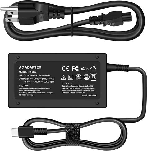 65W 45W Blue Tip Laptop Charger Compatible with HP Pavilion x360 11 14 15 17, Envy X360 13 15, ProBook 640 650 450 G2 G3 G4, Elitebook 840 845 850 G5 G7 G8 G9, Chromebook Stream Computer Power Adapter in Saudi Arabia