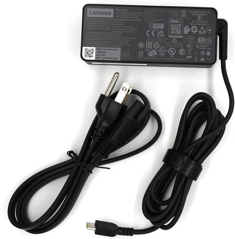 محول تيار متردد USB من النوع C بقدرة 65 واط لجهاز ThinkPad X1 Series-X1 Yoga الجيل السادس، ThinkPad X13 series-X13 G5، ThinkPad T16 Series-T16 G3، ThinkPad T Series-T590، ThinkPad P Series-P53s، ADLX65YDC3D. in Saudi Arabia