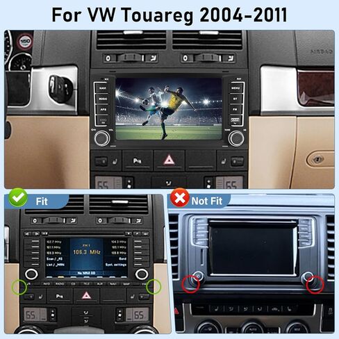 4G+64G 7 inch Screen for VW Touareg Radio 2004-2011 - Android Touch Screen Volkswagen Touareg Car Stereo with Carplay/Android Auto/SWC/Bluetooth 5.0/WiFi/32 EQ Audio in Saudi Arabia