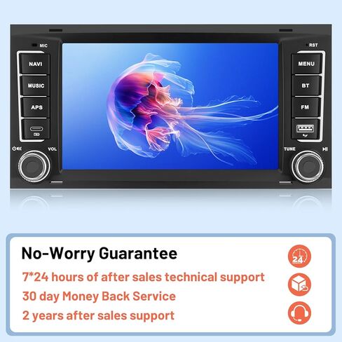4G+64G 7 inch Screen for VW Touareg Radio 2004-2011 - Android Touch Screen Volkswagen Touareg Car Stereo with Carplay/Android Auto/SWC/Bluetooth 5.0/WiFi/32 EQ Audio in Saudi Arabia