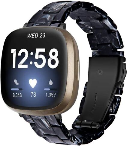 سوار من الراتنج متوافق مع Fitbit Versa 4/Sense 2 حزام بديل قابل للتنفس لملحقات الساعة الذكية Fitbit Versa 4 in Saudi Arabia