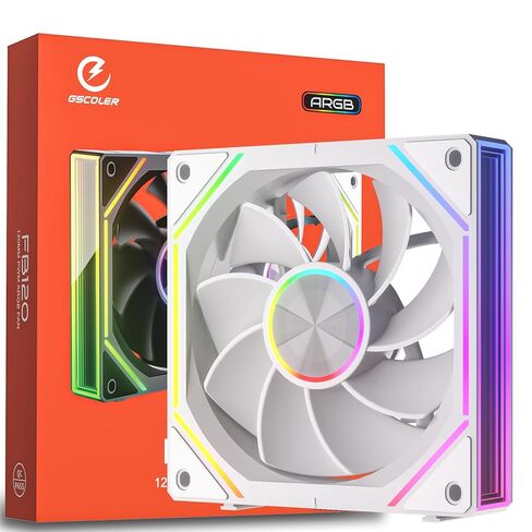 FB120 3 Pack 120mm ARGB PC Case Fans - توصيل لاسلكي / تصميم سلسلة ديزي، 16.8 مليون لون تصميم مرآة لا نهائي مع جهاز تحكم عن بعد، تحكم في سرعة PWM، تدفق هواء عالي، تبريد هادئ لبناء أجهزة الكمبيوتر الشخصية للألعاب in Kuwait