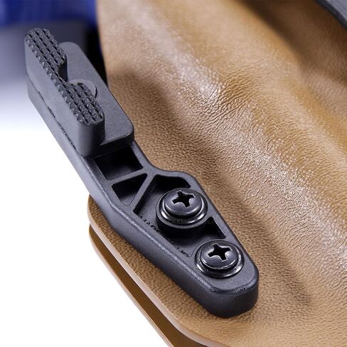 ملحقات حزام HolsterSmith ModWing Holster - محمل قياسي وخفيف - الجيل 2 - يمكن استخدامه بكلتا اليدين - أسود تكتيكي - (مع أجهزة التثبيت) - (اختر النمط أدناه) in Kuwait