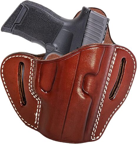 Sig P365 OWB Concealed Cary (CCW) Holster, Right Hand Draw, 100% Genuine Leather & Handmade, Compatible with Sig P365, Ruger LCP 380, SW Bodyguard in Saudi Arabia