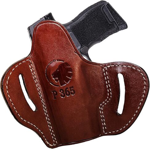 Sig P365 OWB Concealed Cary (CCW) Holster, Right Hand Draw, 100% Genuine Leather & Handmade, Compatible with Sig P365, Ruger LCP 380, SW Bodyguard in Saudi Arabia