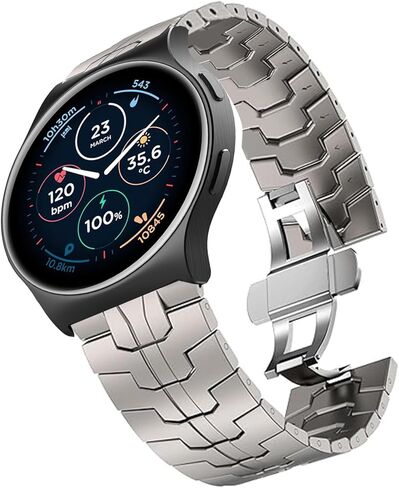 متوافق مع ساعة Moto 120، 20 مم، 22 مم، حزام معدني جديد سريع الإصدار من الفولاذ المقاوم للصدأ مع أشرطة بديلة بمشبك قابل للطي متوافقة مع ساعة Moto 2026، Moto 120، 70، 100، 360 الجيل الثالث 2020 الذكية in Kuwait