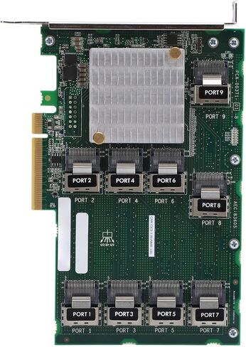 بطاقة وحدة التحكم Vikye RAID، بطاقة وحدة التحكم PCI Express SAS RAID الداخلية، تدعم 24 محرك أقراص صلبة توسيع 9 منافذ PCIE X 8 للخادم DL380 388 G9 G10 in Kuwait