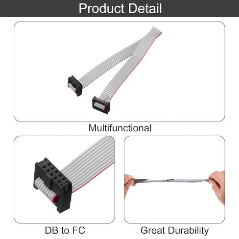 Generic 4 قطع IDC كابل الشريط المسطح، 2 مم عرض 10 مم 20 سم طول 10 دبوس FC إلى FC سلك موصل الشريط المسطح للكمبيوتر الشخصي، شاشات LED in Saudi Arabia