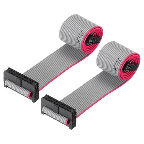Generic IDC 18Pin كابل الشريط المسطح، 2.0 مم الملعب FC إلى FC موصل 30 سم طول سلك الطائر الرمادي للكمبيوتر شاشة LED DVD، 2 قطعة in Saudi Arabia