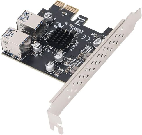 محول فتحة PCI E 1x إلى 4 USB 3.0، منافذ USB A بسرعة 5 جيجابت في الثانية، لوحة محول PCIe لنظام التشغيل WIN7/10/11، ثبات محسن مع مكثفات الحالة الصلبة in Kuwait
